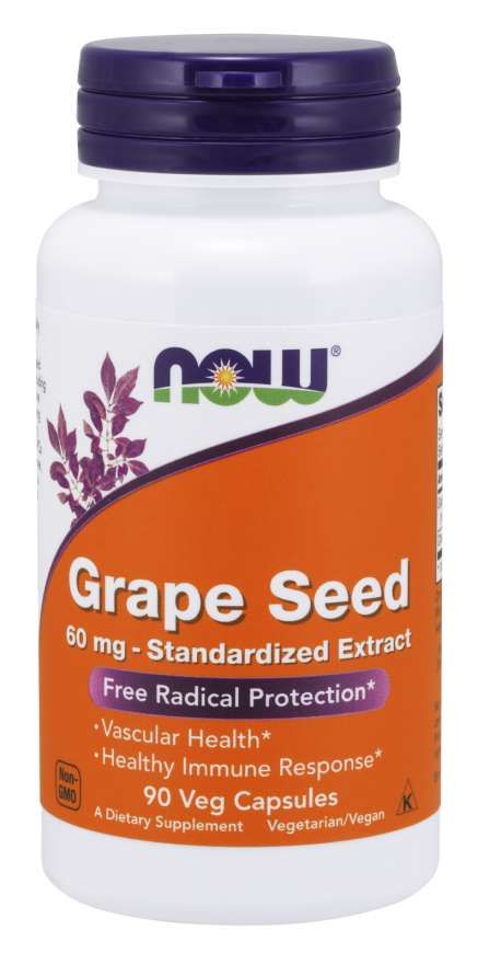фото упаковки Now Grape Seed Экстракт виноградных косточек