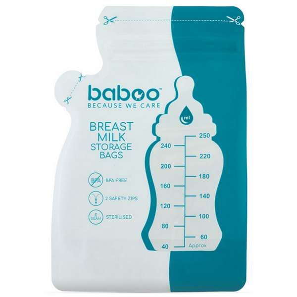 Baboo Пакеты для хранения грудного молока, 250 мл, 25 шт.