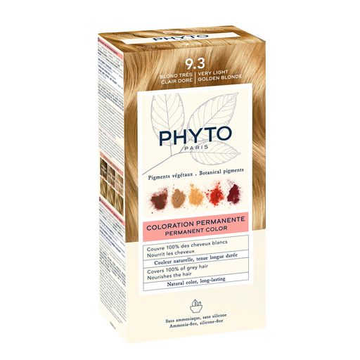 Phytosolba Phyto Color Крем-краска для волос в наборе, тон 9.3, очень светлый золотистый блонд, краска для волос, 1 шт.